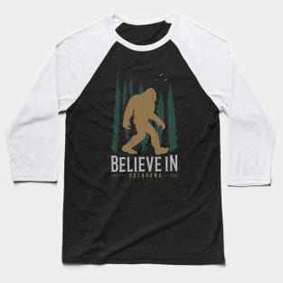 Believe In Oklahoma Bigfoot believers Baseball T-Shirt